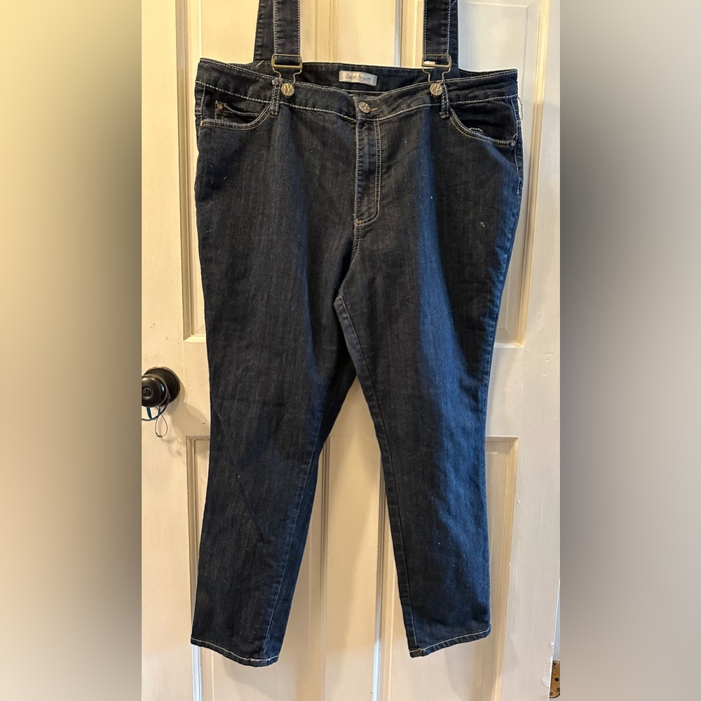 Plus suspender jeans